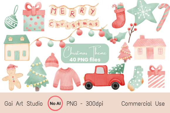 Christmas Collection - Pastel Theme Illustrations Review