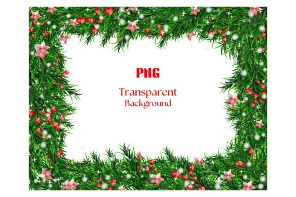 Christmas Frame Border: A Seasonal Illustrations Asset for Editorial Publishing