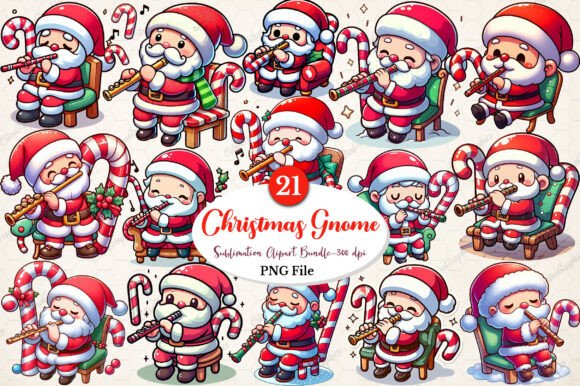 Christmas Gnome Musicians Clipart Bundle: A Designer’s Review for Illustrations