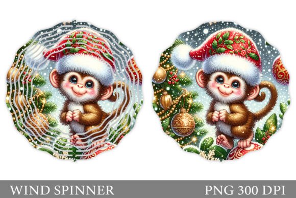 Christmas Monkey Wind Spinner Design Review