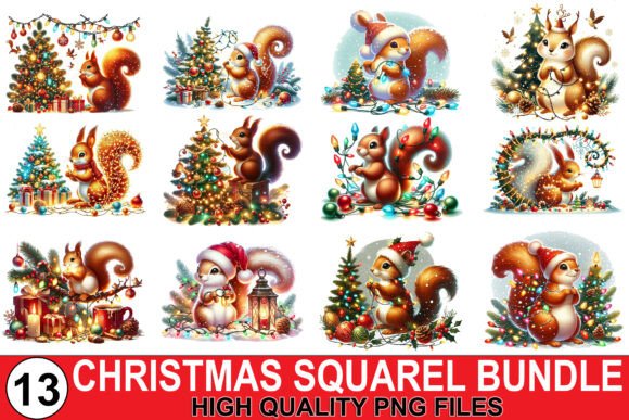 Christmas Squirrel Clipart Bundle: A Review for Illustrations Sellers