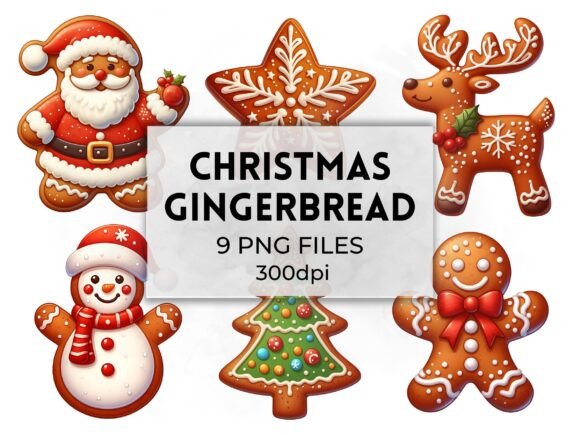 Gingerbread Clipart Christmas Cookie Illustrations Review