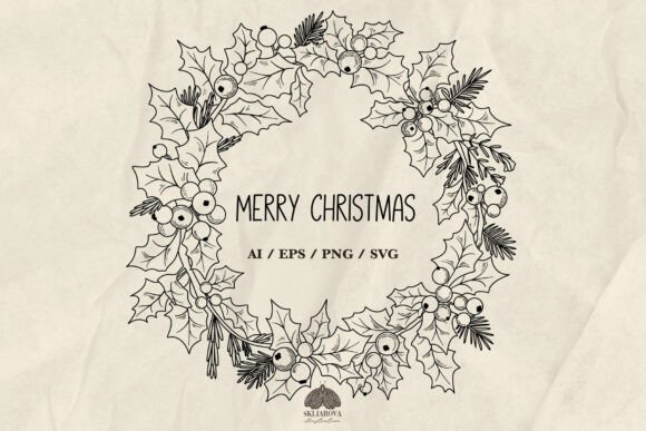 Holly Christmas Wreath SVG PNG EPS: A Practical Review for Illustrations