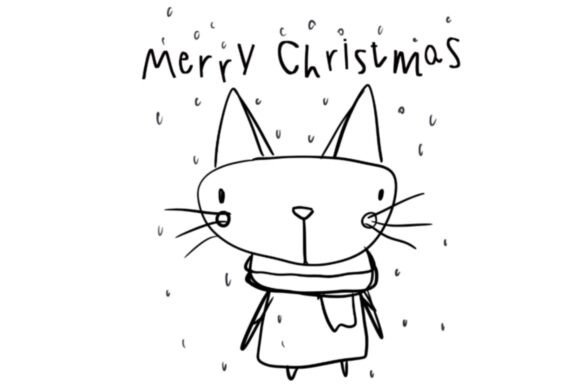 Merry Christmas Lovely Cat