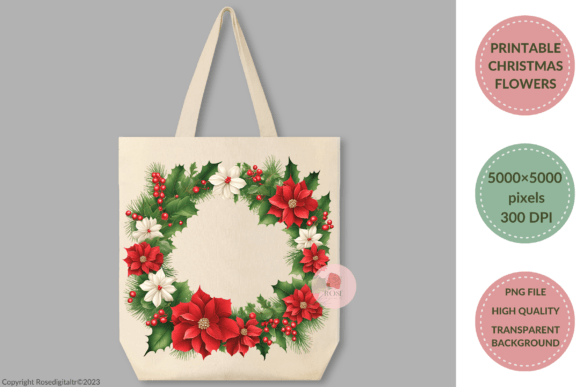 Reviewing Printable Christmas Flower Clipart 11-13
