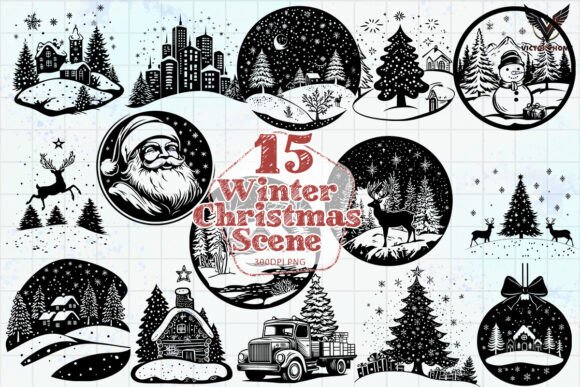 Winter Christmas Scene Clipart PNG: A Brand Designer’s Review